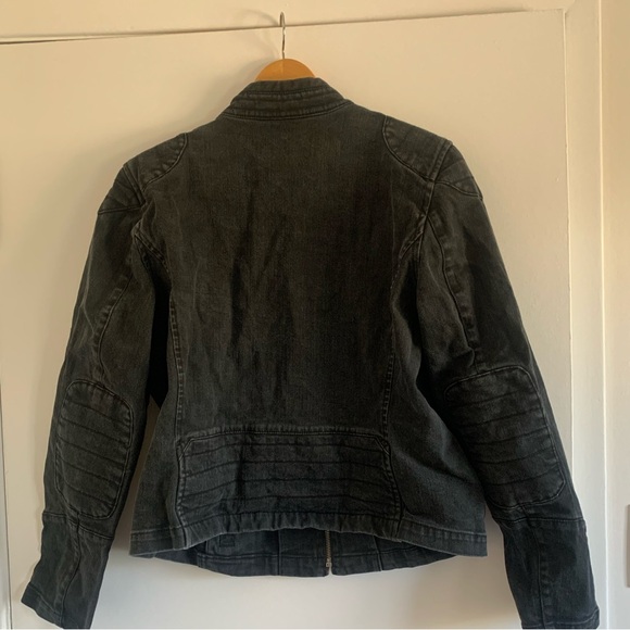 Lauren Black Denim Jacket XL - Picture 5 of 7